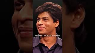 Most expensive perfume used by Shahrukh khan | #srk #srkfan #srkstatus #srksankar #pathan