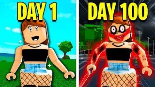 100 DAYS As JENNA The HACKER! (Roblox)