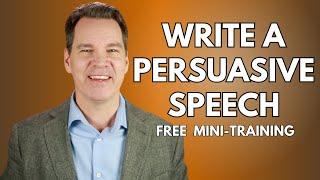 How to Write a Persuasive Speech