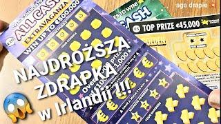 NAJDROŻSZA ZDRAPKA Irlandzka SZOK!!Most Expensive Scratchcard In Ireland ALL CASH EXTRAVAGANZA