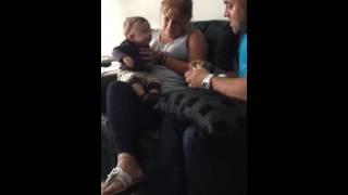 Nicholas Herrera 3 months talking to his daddy