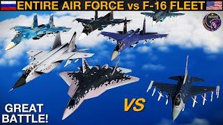 Could The ENTIRE Russian Air Force Be Beaten By JUST The US F-16 Fleet? (WarGames 216) | DCS