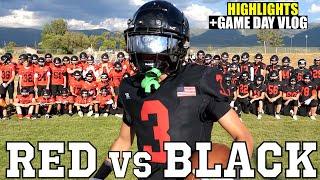 HIGH SCHOOL FOOTBALL RED vs BLACK GAME and VLOG! 