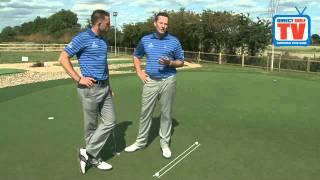 Direct Golf TV Golf Tips & Drills - Aiming your putt