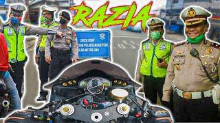 Razia Gabungan PSBB - Bawa Moge Siang Hari | Yamaha R6