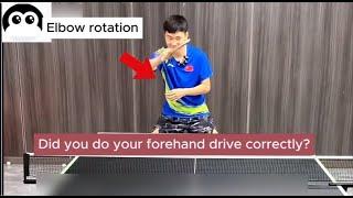 The most important  table tennis technique-forehand drive，Are you getting all the details right?