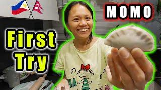 Philippine Girl Tries Cooking Nepali MOMO for the First Time ! Gorkhey Vlog 470 | Prawesh Upreti