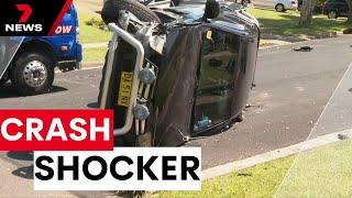 Shocking car crash caught on video | 7NEWS