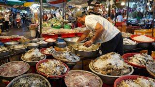 Cambodian Street  Market Tours - Lifestyle & Activities Of Khmer People Selling Food On The Street