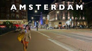 [4K] Amsterdam - Beautiful Night Walking Tour | The Beauty Of Amsterdam At Night