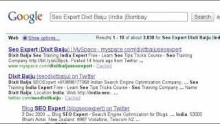 Seo Expert India | Professional Seo Training | Dixit Baiju | SEO Consultant Services Company