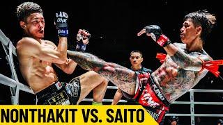 This Brawl Got HEATED  Nonthakit vs. Saito | Muay Thai Full Fight