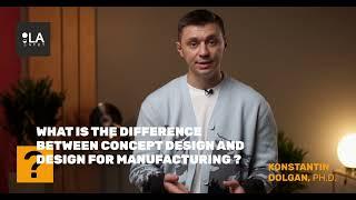 What is the difference between concept design and design for manufacturing?