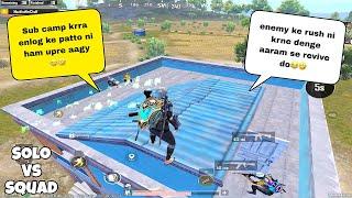 AGGRESSIVE FIGHT AGAINST CONQUEROR CAMPERS|| SOLO VS SQUAD|| BGMI-PUBG MOBILE GAMEPLAY