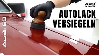 Autolack versiegeln mit Sam's Detailing Signature Wax  - AUDI 80 CC Projekt