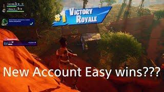 Fortnite Easy Wins on new account can it be done???