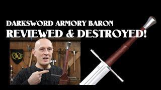 Darksword Armory Baron Longsword Review & DESTRUCTION! With Matthew Jensen