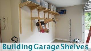 Building Garage Shelves - Cantilevered Shelf Brackets