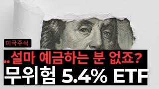 저축은행보다 좋은 무위험 5.4% ETF 등장 (SGOV/외화RP)