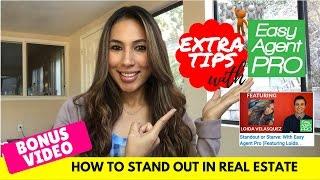 How to Stand Out in Real Estate - Bonus Video with Easy Agent Pro