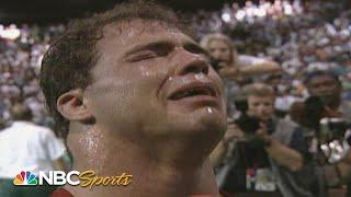 WWE Hall of Famer Kurt Angle wins Olympic gold in 1996 with a broken neck | NBC Sports