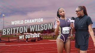 Britton Wilson is Back!!! | Texas Relays 24 | Message for her Supporters