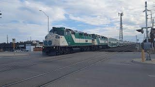 Niagara Express GO Trains, VIA Rail & CN Railfanning at Fourth Line in Oakville - Summer 2022