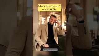 Men’s smart casual work outfits | winter style trend 2023/2024 | #winteroutfits #mensfashion #shorts