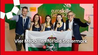 Die Steiermark kommt mit vier EM-Medaillen von den EuroSkills zurück