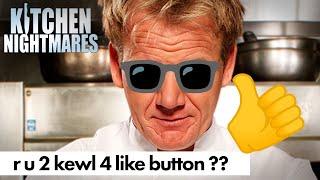 hit the like button for a special animation | Kitchen Nightmares | Gordon Ramsay