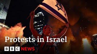 Protests in Israel after PM Netanyahu fires defence minister | BBC News