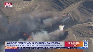 New wildfire erupts near Calabasas