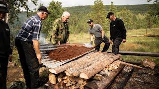 Bog Iron burning in Budalen - Norway