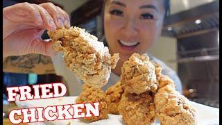 PERFECT CRUNCHY FRIED CHICKEN *RECIPE | SASVlogs