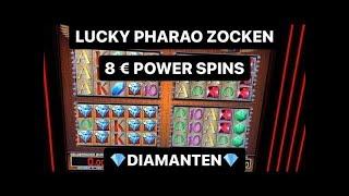 Lucky Pharao auf 8€ Power Spins mit Diamanten  Merkur Magie Spielothek Casino Spielhalle Automaten