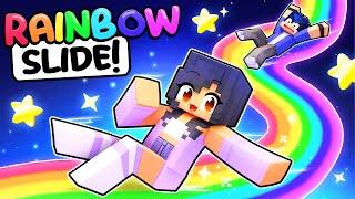 Aphmau's RAINBOW SLIDE In Minecraft!