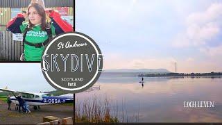 Skydive St Andrews: Disappointing Start to the Day // Stay in Glenrothes // Visit to Loch Leven