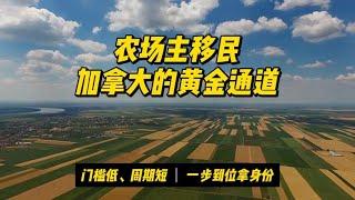 农场主 #移民加拿大 的黄金通道：门槛低、周期短、一步到位拿身份！#萨省农场主移民