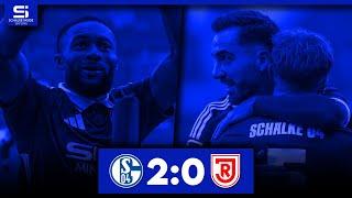 FC Schalke 04 - Jahn Regensburg 2:0 | Tore & Highlights | Stadion Reaktion