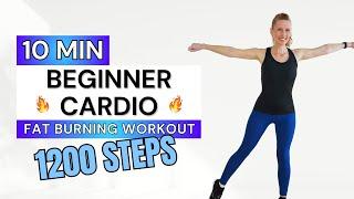 10 Min  1200 Steps  Beginner Cardio  Workout at Home  Burn Calories  No Repeats