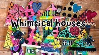 WHIMSICAL Art HOUSES for Junk Journals | Collage Fodder | Easy Journal Tags and Journal Cards