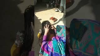 Nitpicking In Long Hair। Nitpicking In Village #shorts #nitpicking #viral (5)