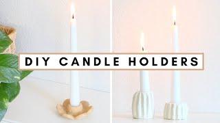 *EASY* DIY candlestick holders ️DAS air dry clay review