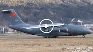 Xian Y-20A Kunpeng - People's Liberation Army Air Force 20240 - first landing at Innsbruck Airport