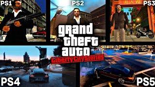 GTA LIBERTY CITY STORIES PS1 VS PS2 VS PS3 VS PS4 VS PS5