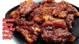 HOW TO COOK YUMMY SWEET SPICY STICKY PORK RIBS RECIPE | SO GOOD YOU'LL HAVE TO LICK YOUR FINGERS!!!