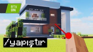 minecraft yapı kapışması AMA gerçekci grafik ile TROLLEDİM!