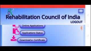 RCI E Registration Portal, Fresh RCI Registration, WHO Certificate, RCI Certificate Renewal, AnmolSS