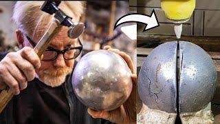 We Cut Adam Savage’s Foil Ball In Half