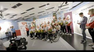 Empfang des österreichischen Paralympic-Teams am Wiener Flughafen